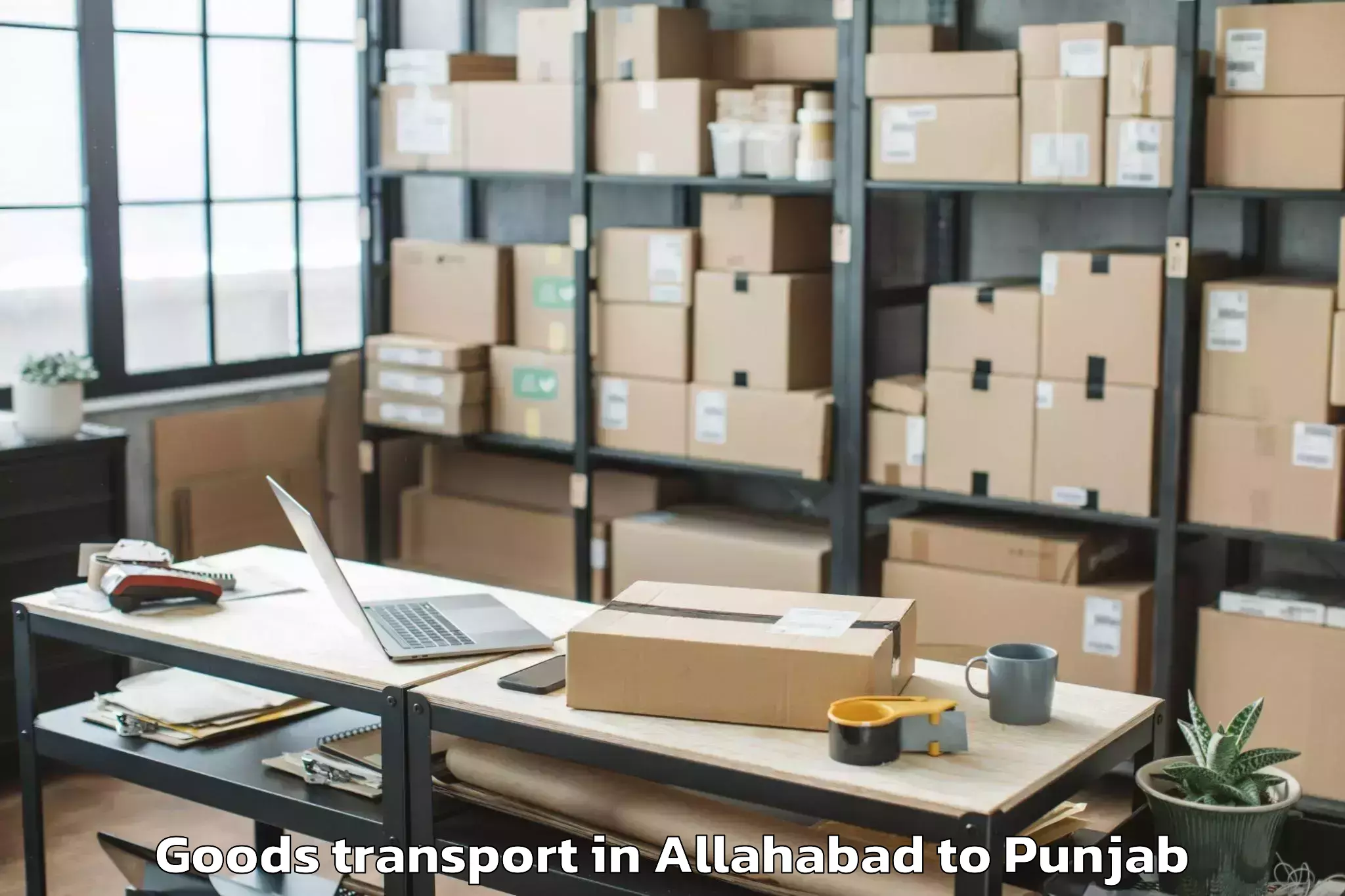 Comprehensive Allahabad to Makhu Goods Transport